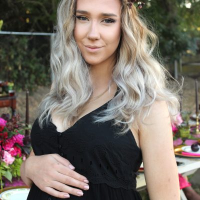 White Almond Blossoms Spring Shoot