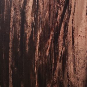 BROWN ACCORDION VELVET OVERLAY