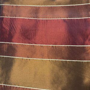 BROWN & WINE TAFFETA  TABLECLOTH