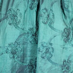 GREEN TORNASOL W/ROSE PATTERN  TABLECLOTH
