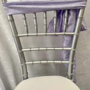 LILAC CRUSHED TAFFETA CHAIR SASH