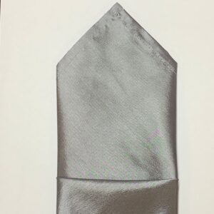 SILVER SATIN NAPKIN