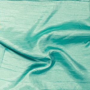 TURQUOISE ACCORDION CRUSH  TABLECLOTH