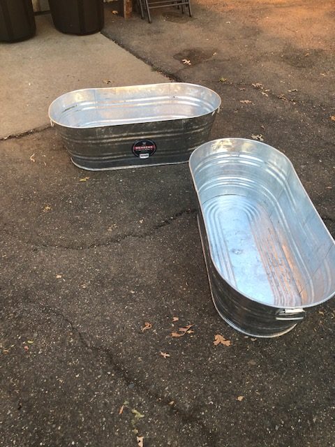 galvanized steel tubs