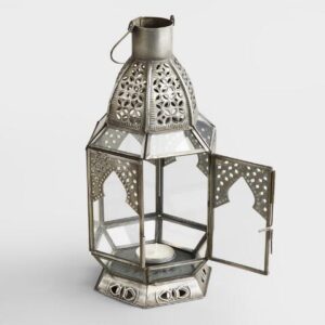 Moroccan Tribal Boho Lantern- Small