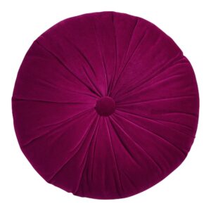 Magenta Velvet Throw Pillow