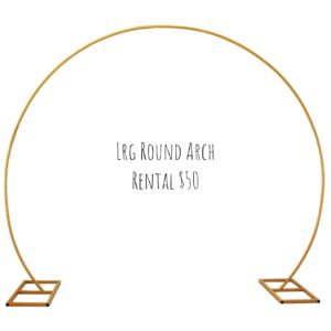 Large Gold Circle Arch
