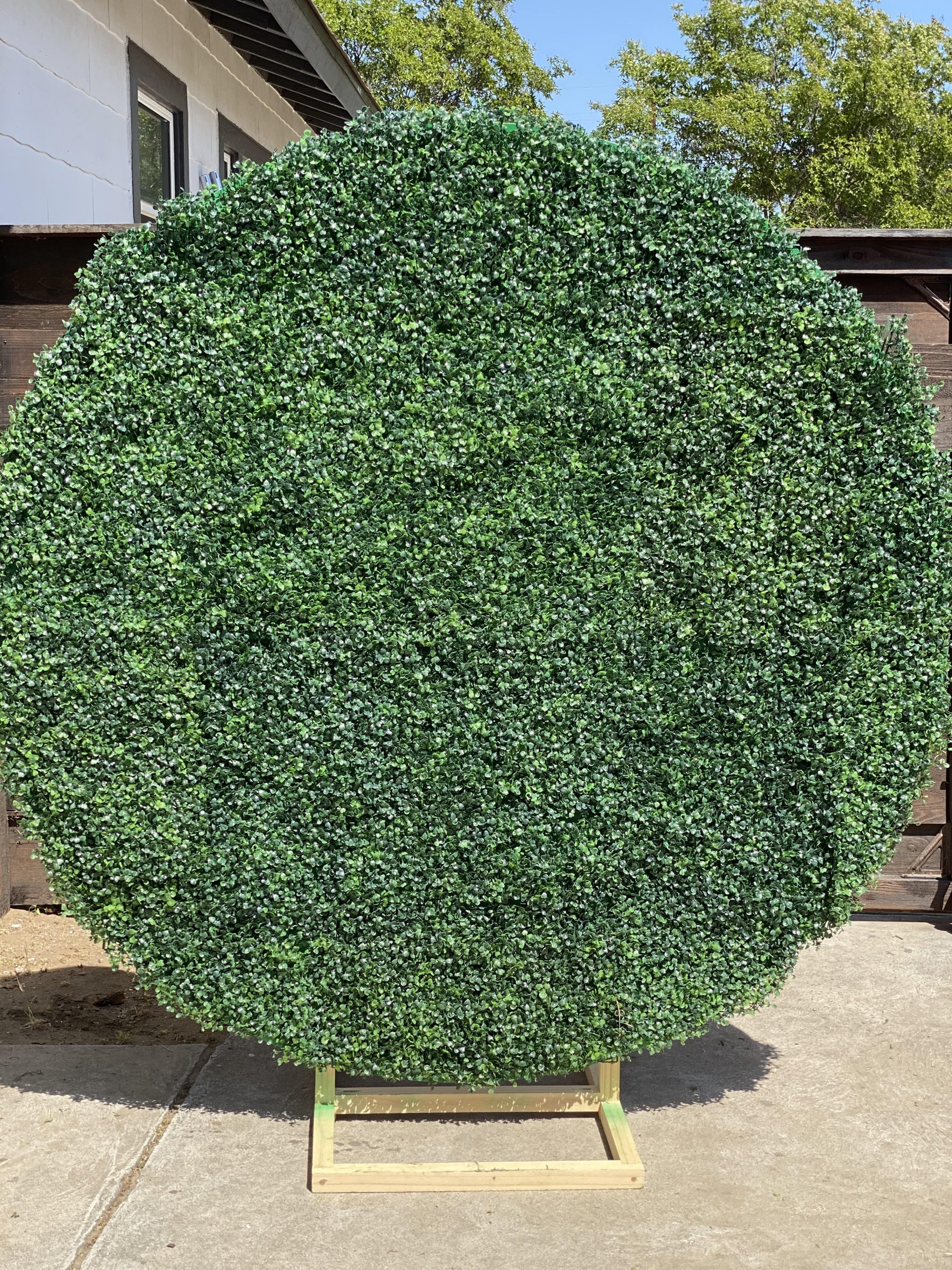 6ft Wooden Grass Wall