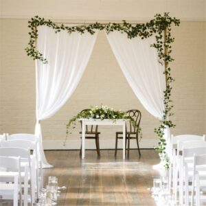 White Chiffon Backdrop Drape