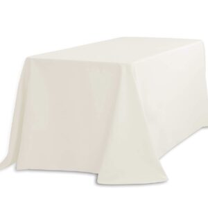 Ivory Rectangular Tablecloth (90" x 156")