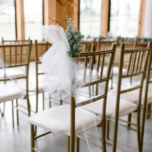 aisle chair floral decor