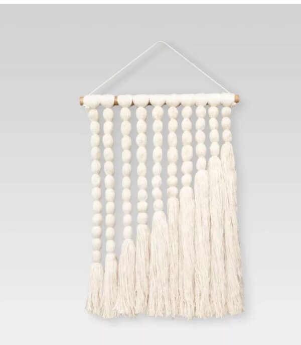 18inx24in cream boho wall hanging