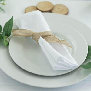 20"x 20" Poly White Napkins