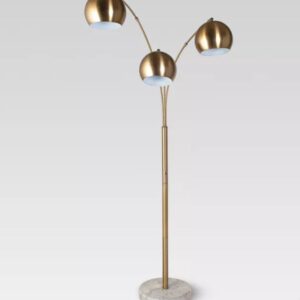 3 Headed Gold Floor Lamp