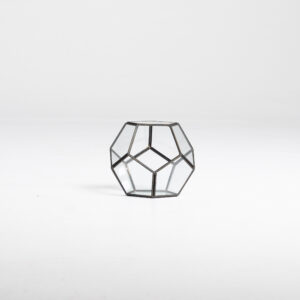 Black Geometric Hexagon