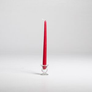 12" Crimson Taper Candles