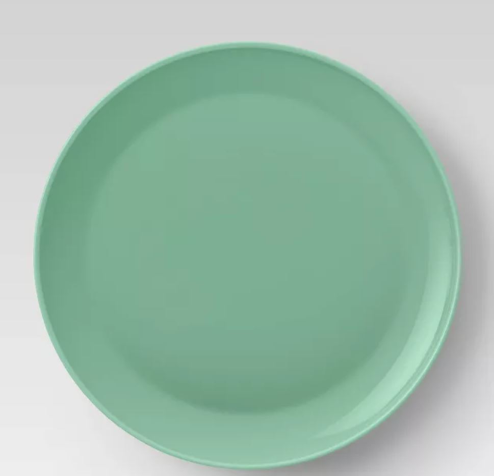 Green Plastic Dinner Plate