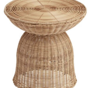Wicker side table