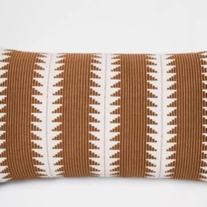 Oversized Tan Tribal Pillow