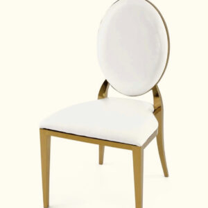 Infinity White/Gold Chair