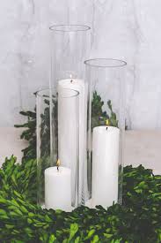 Glass Cylinder Vases (10.5in)