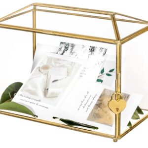 Glass Wedding Card Box