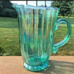 Pioneer Women Luster Blue/Green Water Pitcher