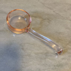 Fostoria Heisey Depression Glass Pink Condiment Spoon Ladle. 5" long