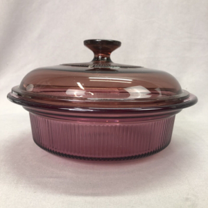 Pyrex Bakeware Round Serving Bowl w/lid – 8″