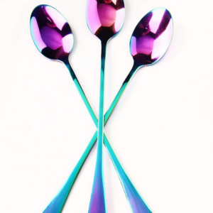 Gemstone Ice Tea Spoons