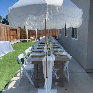 White Picnic Umbrella