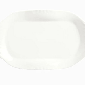 Libbey Slenda White Platter Royal Rideau 15.25″x 8.75"
