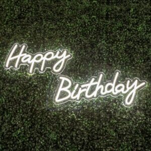 Happy Birthday Neon Sign