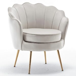 Silver Velvet Accent Chair