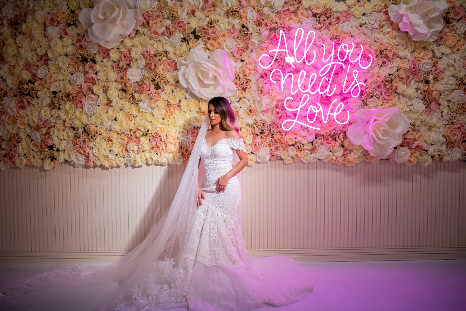 all you need is love neon sign