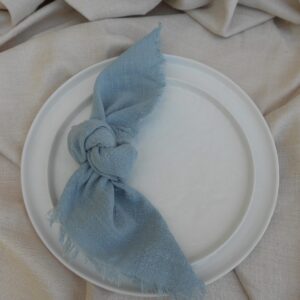 Dusty Blue Gauze Napkin