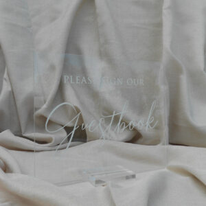 Acrylic Guestbook Signage