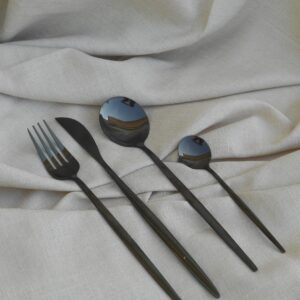 Modern Black Silverware