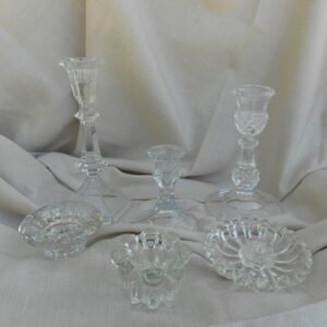 Crystal Assorted Candleholders