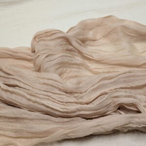 Beige gauze table runner 13'