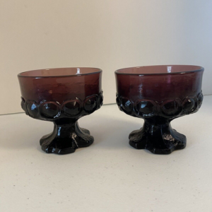 Tiffin Franciscan Madeira Plum Sherbet Footed Glass